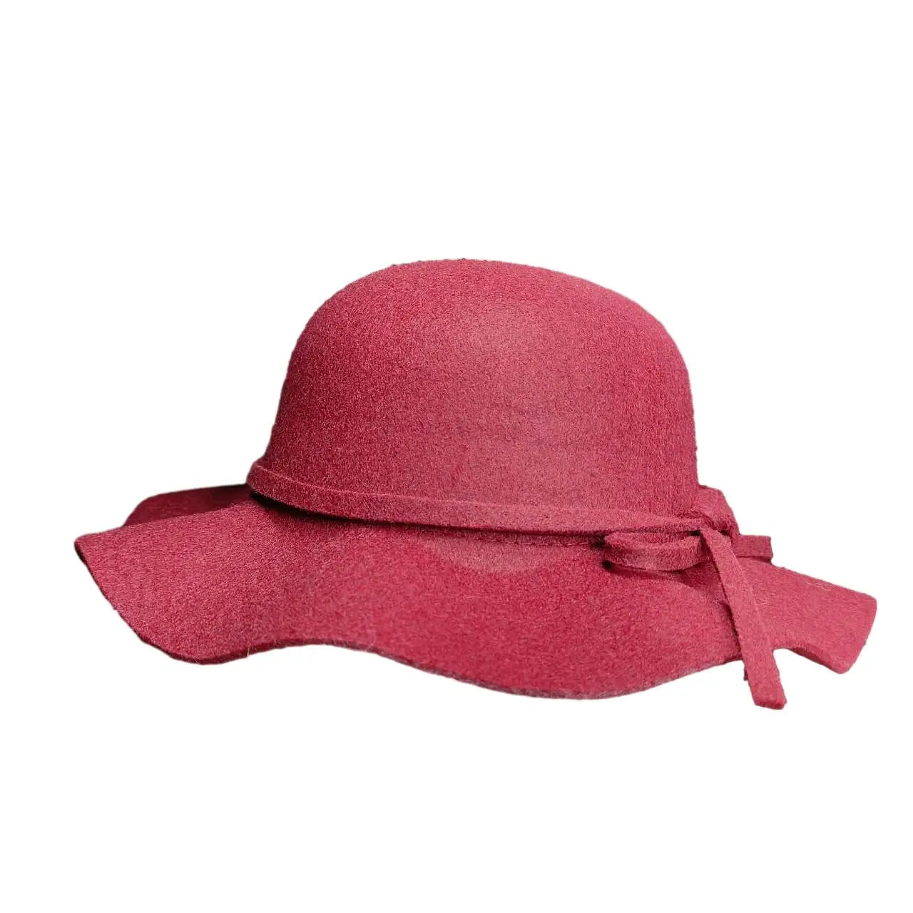 2025 NEW Fedora Hat Women's Autumn Wave Curled English Retro Versatile Fisherman Hat Fashion Hepburn Style Woolen Top Hat