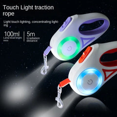 LED Light Automatically Retractable Leash Dog Leash Dog Supplies