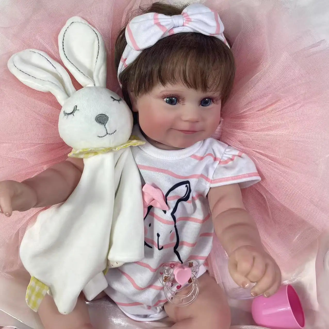 MRB 50CM Reborn Baby Doll Maddie Girl Hand-Detailed Painting with Visible Veins Lifelike 3D Skin Tone Merry Christmas Gift