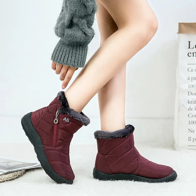 Winter Women Boots Thick Bottom Ankle Boots Women Waterproof Boots