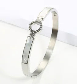 Stainless Steel With Zirconia Bracelet Simple Jewelry