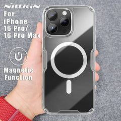 iPhone 16 Pro Max / 16 Pro Case TPU Soft Magnetic Adapt Magsafe Phone Back Cover