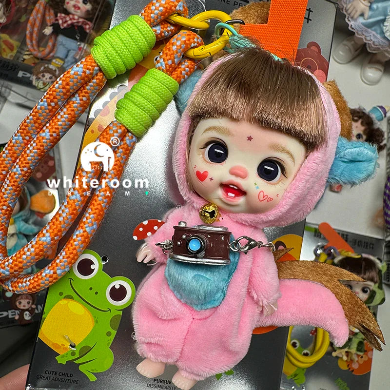 Mini Doll Dolls for girls Labbu doll pocket blyth Boy girl Doll Barbi cry Baby Rainbow Ball jointed doll Mobile phone Decoration