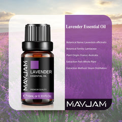 10ML Lavender Lemongrass Jasmine Vanilla Eucalyptus Rose Lemon Essential Oil For Humidifier Diffuser Candle Making