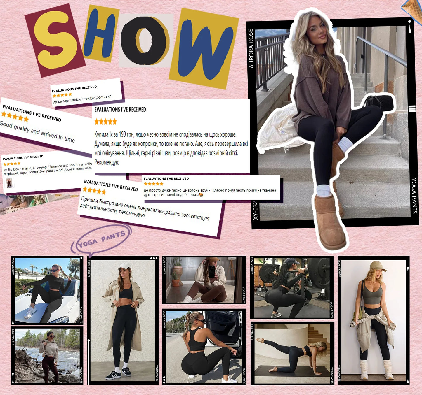 Women's Yoga Leggings High Waisted Leggings Soft Athletic Tummy Control Pants