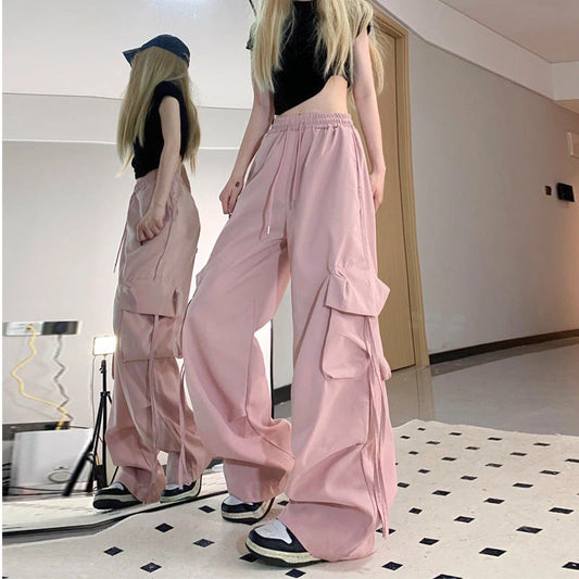 Y2K Cargo Pants Women Streetwear Oversized Wide Leg Sweatpants