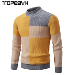 Men's New Autumn and Winter Casual Warm Neck Sweater