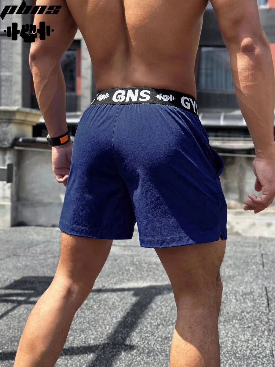 Sports shorts Men's fitness three point training shorts quick dry woven leisure
