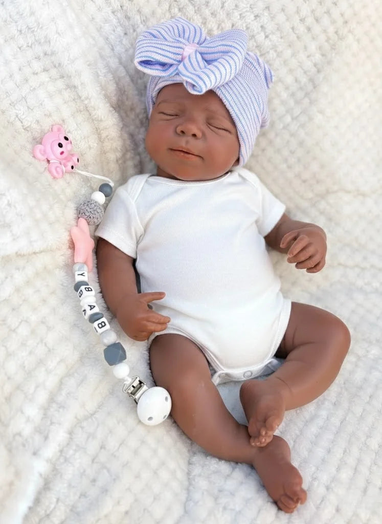 AnjoDoll 45CM Open Mouth Pascale Girl Soft Silicone Reborn Dolls Toys Waterproof Doll For Gifts Cute Reborn Dolls
