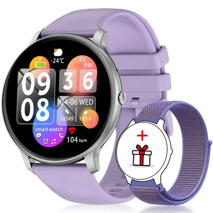2025 New Smart Watch Women Men Bluetooth Call Sports Fitness Watches Heart Rate Health Monitor Smartwatch Ladies For Android iOS
