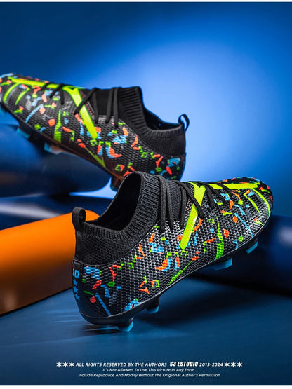 Mens Football Field Boots Ultralight Turf Indoor Society Training Soccer Shoes Cleats