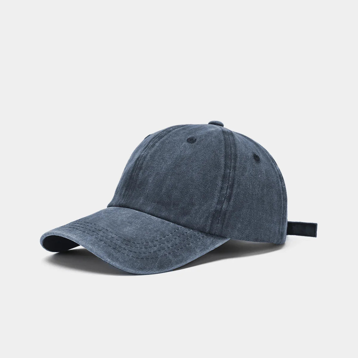 Hat Men's Washed Coated Baseball Cap Color Tile Korean Version Simple Dome Cap Solid Color Sports Sun Hat