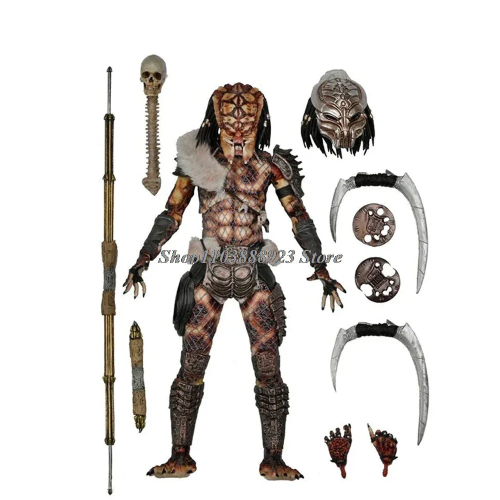 NECA Predator Figrue Ultimate Shaman Elder Armored Lost Warrior Jungle Hunter Snake Vision Predator Alien Figure Model Toy Gifts