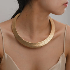 Exaggerated Flat Snake Torques Chokers for Women, Hyperbole Egyptian Necklaces