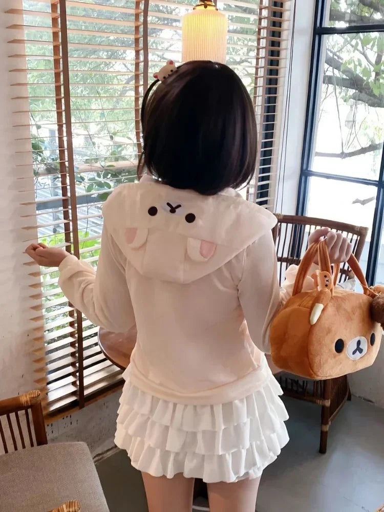 Y2k Harajuku Streetwear Hoodies Women Japanese Style Kawaii Sweet
