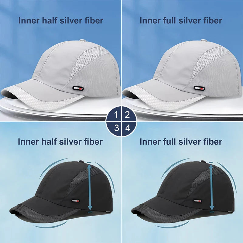 Unisex Anti Radiation Cap Half/Full Silver Fiber Electromagnetic Wave Rfid Shielding Hat Machine Room Computer  EMF Protect Hat