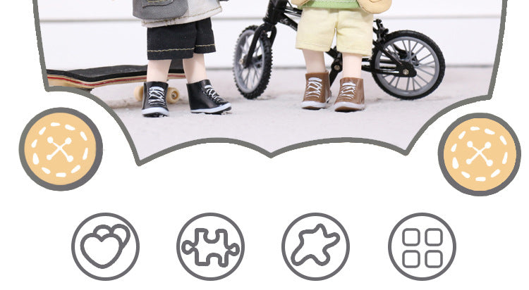 Mini Ob11 Bjd Doll Accessories Obitsu 11 Clothes Dolls For Girls Boy Toys Baby Kawaii Anime Toy Cute Items Miniature Costume
