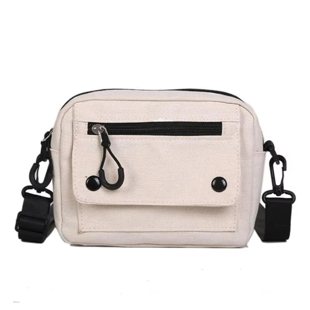 Women Canvas Handbags Korean Mini Student Bag Cell Phone Simple Small Crossbody