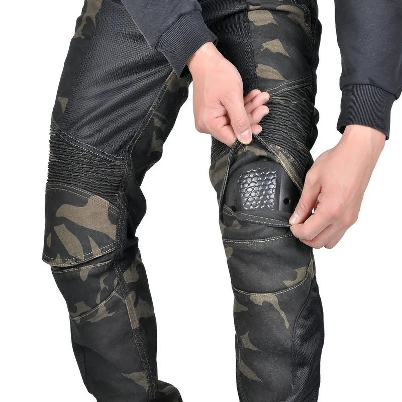 Loong Biker Motorcycle Riding Pants Summer Motocross Super Fit Slim Protection Jeans