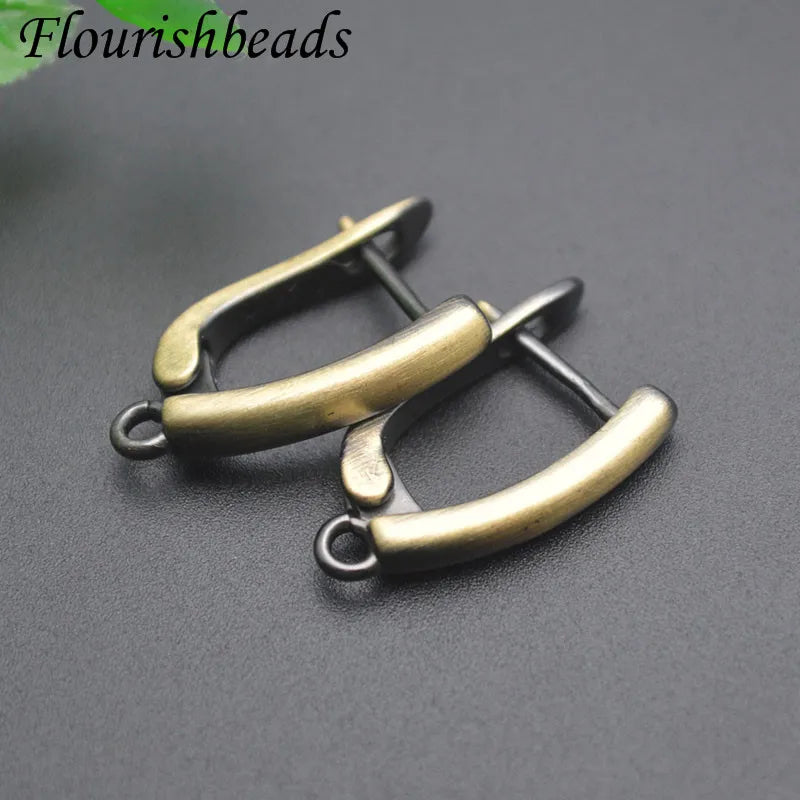 18k Gold Color Anti Fading Smooth Earring Hooks Shvenzy for Women DIY Wedding Christmas Earrings Jewelry Accessories 30pcs/lot
