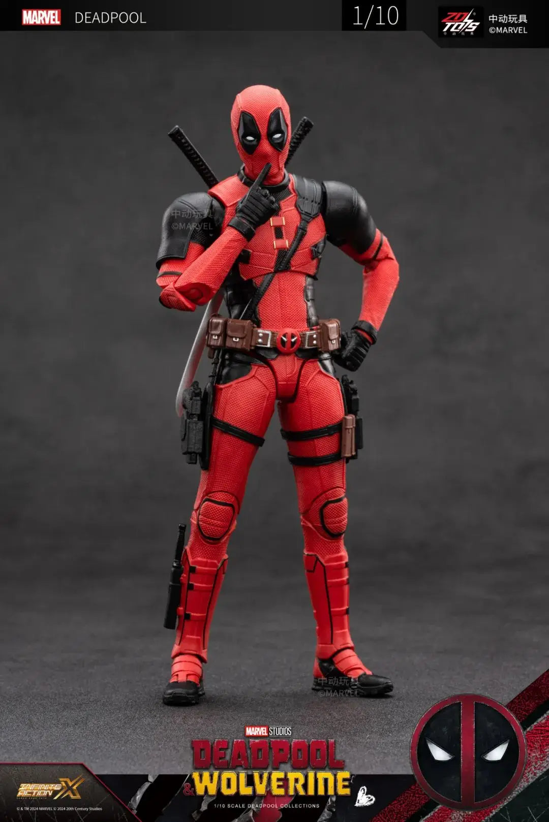 Deadpool & Wolverine  Action Figure ZD Original Thor 1/10 X-Men Limited Guardians of The Galaxy Lord Cartoon Toys for Kids Gift