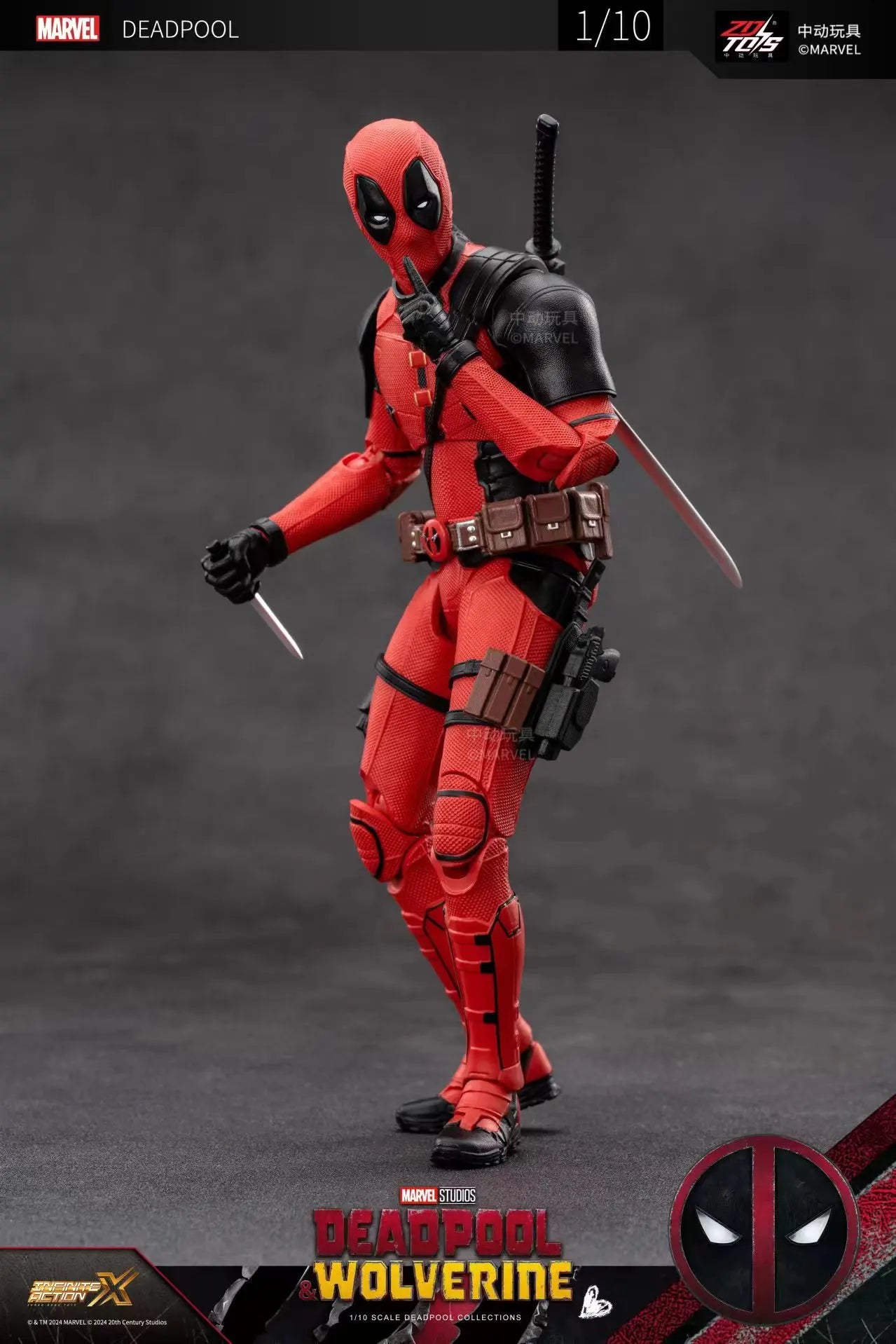 2024 Deadpool & Wolverine Action Figures Movie Version ZD Toy Series  Collections Adult Action Figures Kids Gift