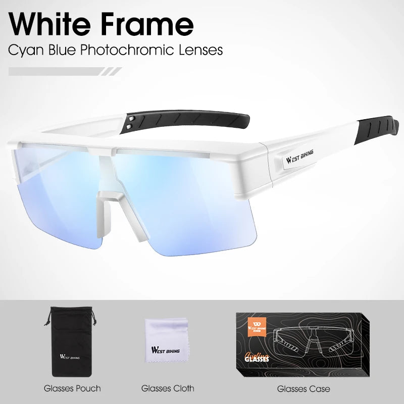 Sunglass Photochromic Cycling Glasses Men Women Fit Over Myopia Glasses