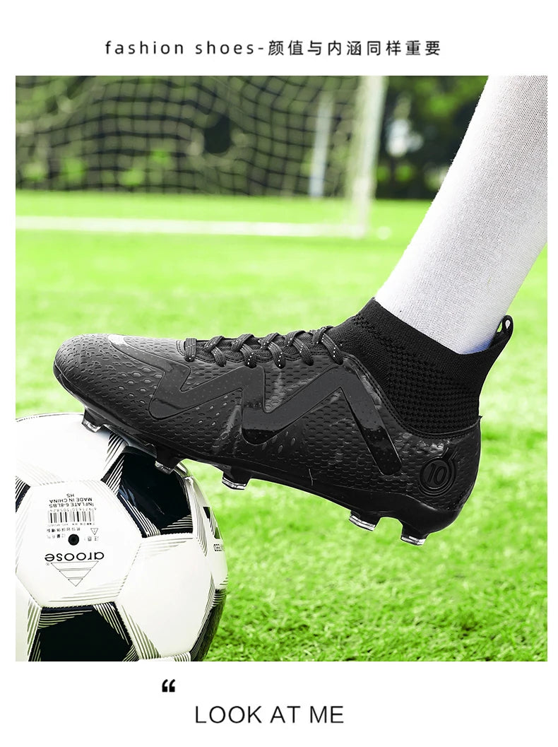 Men's Football Boots Professional Society Football Boot Outdoor Sports Kids Turf Soccer