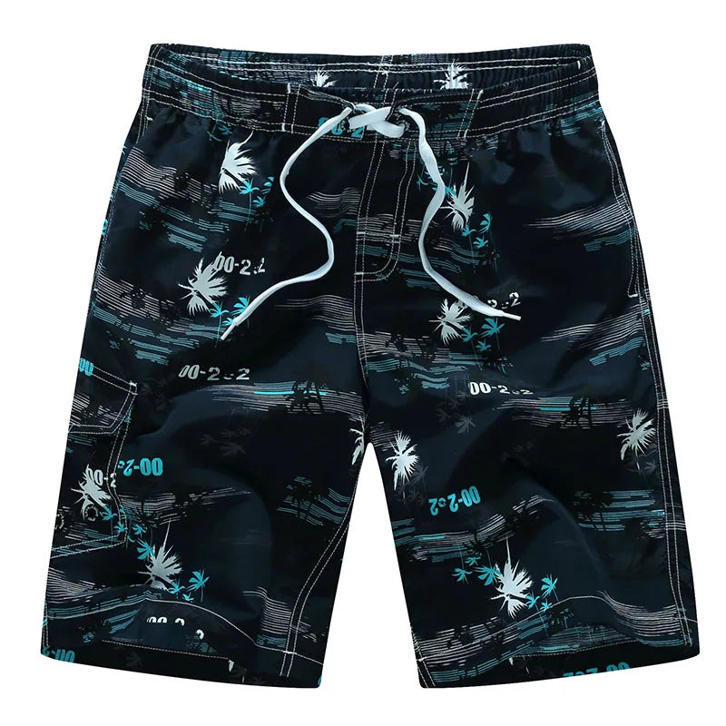Summer Men's Beach Shorts Printing Casual Loose Hawaii Quick Dry Board Shorts Bermuda Surf Board Shorts Mens Short Pants