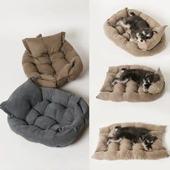 Multifunctional Pet Dog Bed Thickened 3 IN 1 Dogs Cat Sleeping Bed Sofa Warm Winter