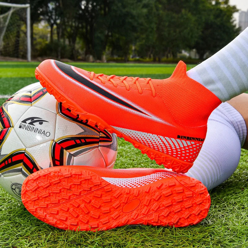 Football Boots Breathable Outdoor Lightweight Non-slip Training Soccer Shoes