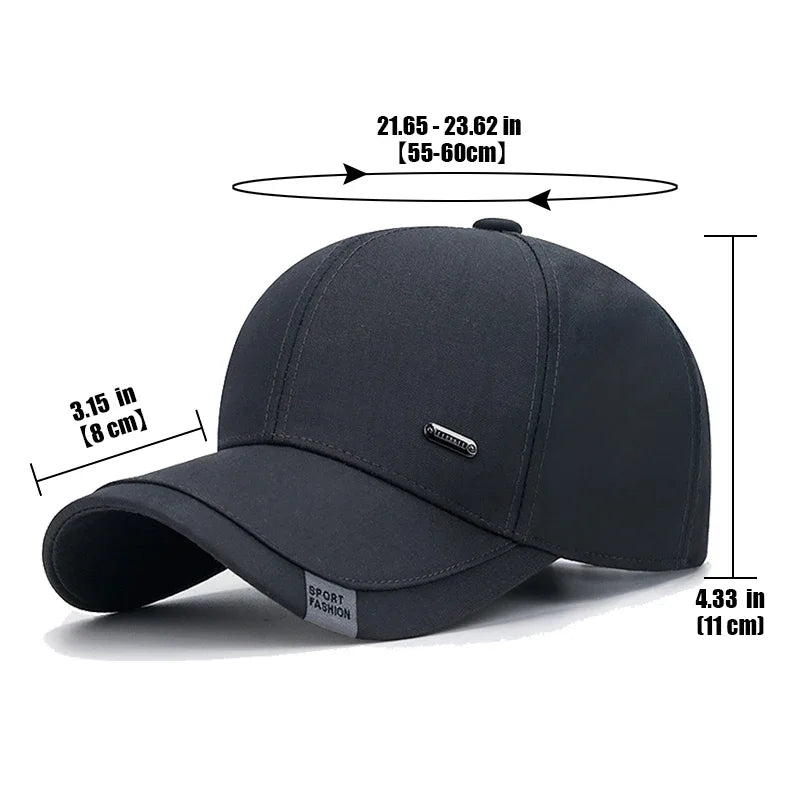 New Fashion Men's Cotton Clothing Cloth Middle-Aged Baseball Cap Trucker Caps Classic Outdoor Casual Sports Dad Cap Hats