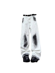 Women White Y2k Jeans Baggy Harajuku 90s Aesthetic Streetwear