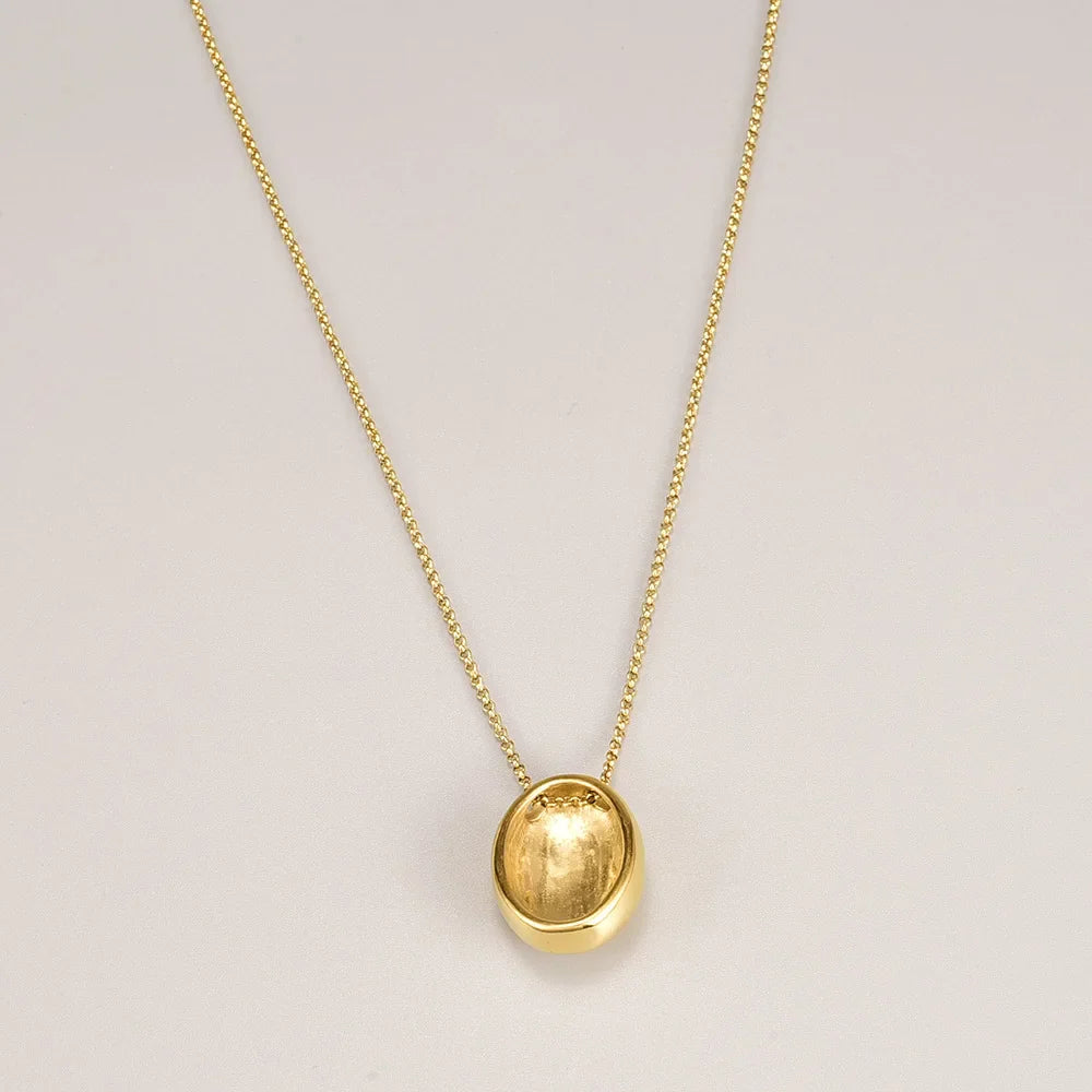 L248 Factory wholesale water drop geometric ins style individual minimalist light luxury sweater chain necklace available for co