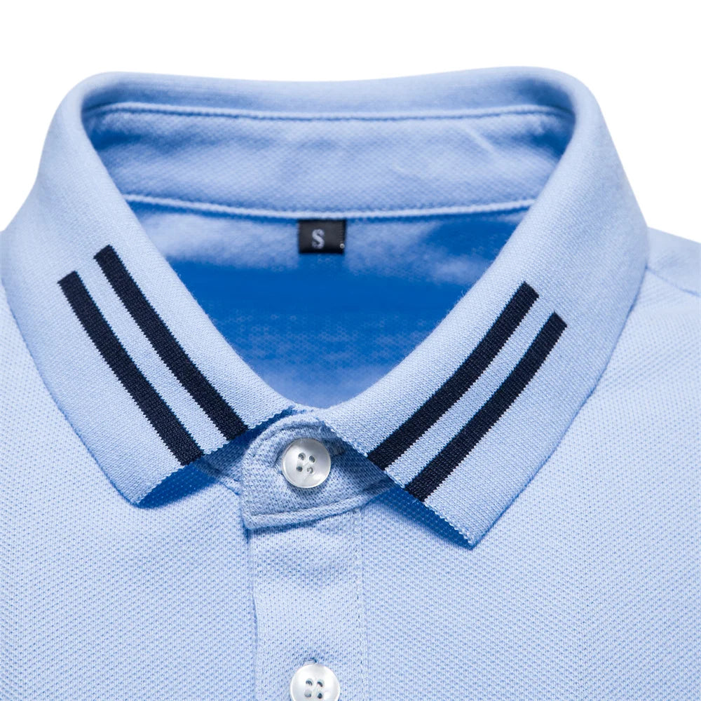 100% Cotton Men's Polo Shirts Casual Solid Color Short Sleeve Polo Shirts for Men New Summer Desinger Clothing Men