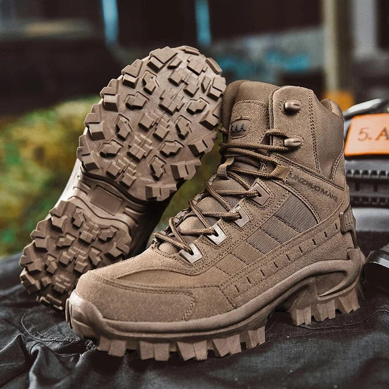 Men Military Tactical Boots Winter Waterproof Leather For Male Tactical Army Desert Boots