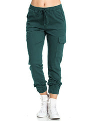 Women's Cargo Pants Ladies Low Waist Work Casual Combat Leggings Trousers