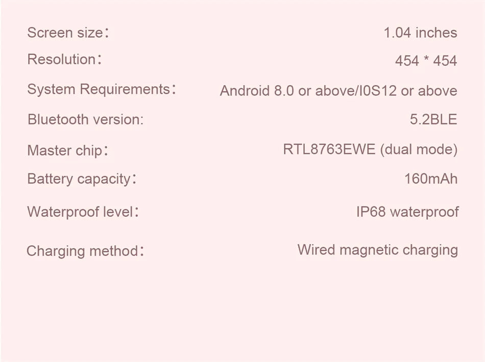 1.04 inch AMOLED Screen Fashion Ladies Smart Watch Screen Always Display Bluetooth Call Smartwatch Metal Body Small Screen Watch