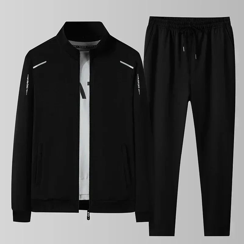 Men's Cotton Sportswear Set Brand Tracksuits Two Pieces Sets Homme Clothes Hoodies+Pants Suit Male Streetswear Hoodie Jackets