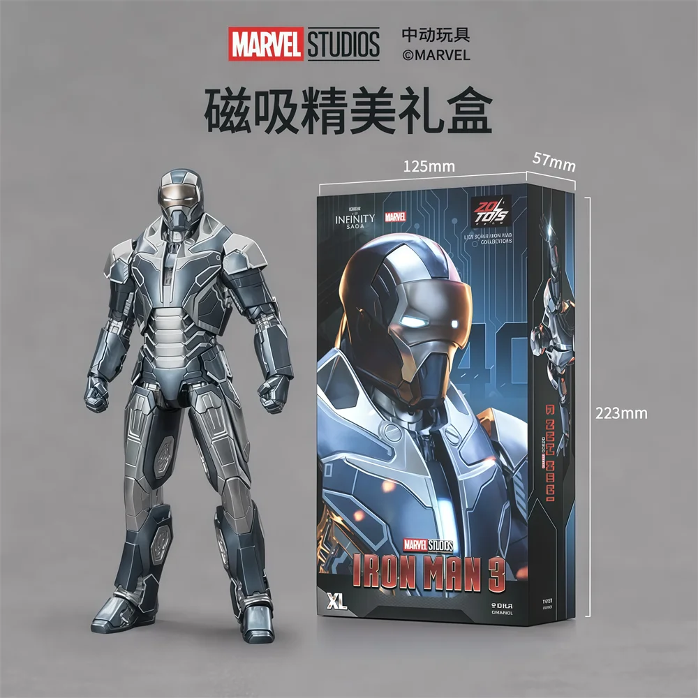 Original ZD Toys Iron Man Tony Stark MK9 MK14 MK12 MK27 MK15 MK35 MK22 MK40 Hammerhead Action Figure Anime Collect Model Gifts