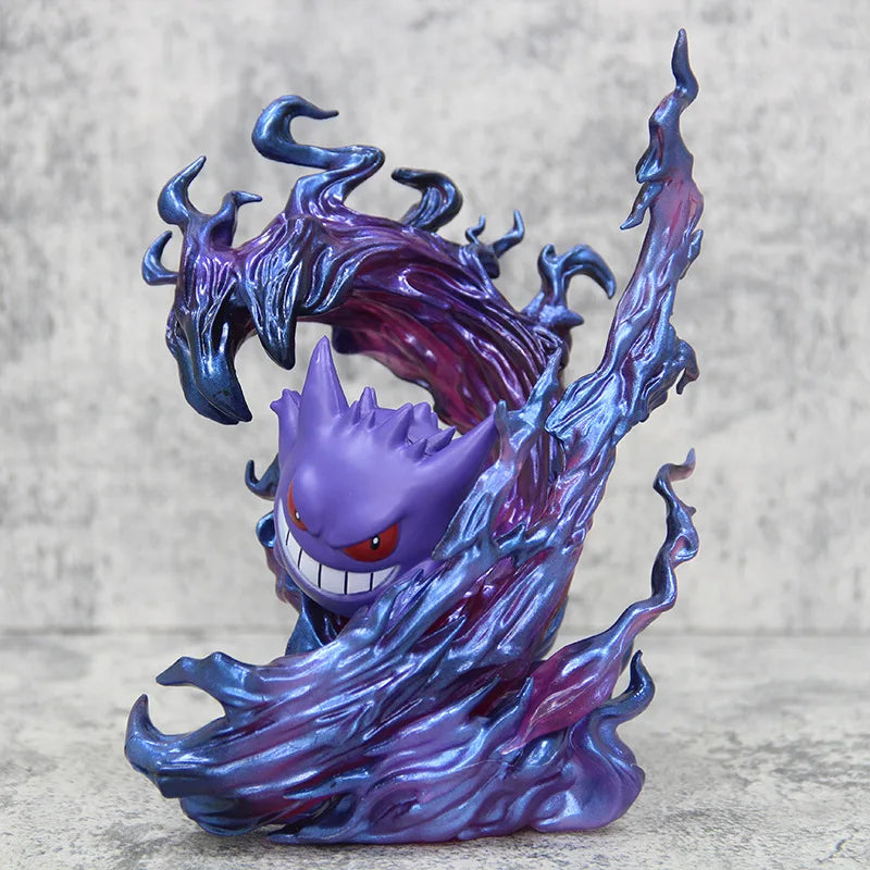 18cm Pokemon Gengar Figure, Anime Action Model Collectible Statue for Display, Halloween Christmas Birthday Gift