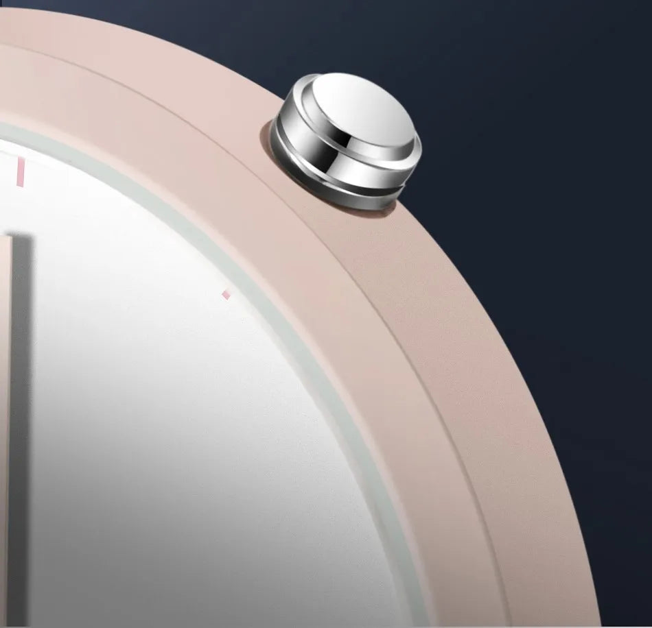 Minimalism Watch For Women 41mm Case with PVD Finish Rubber Strap