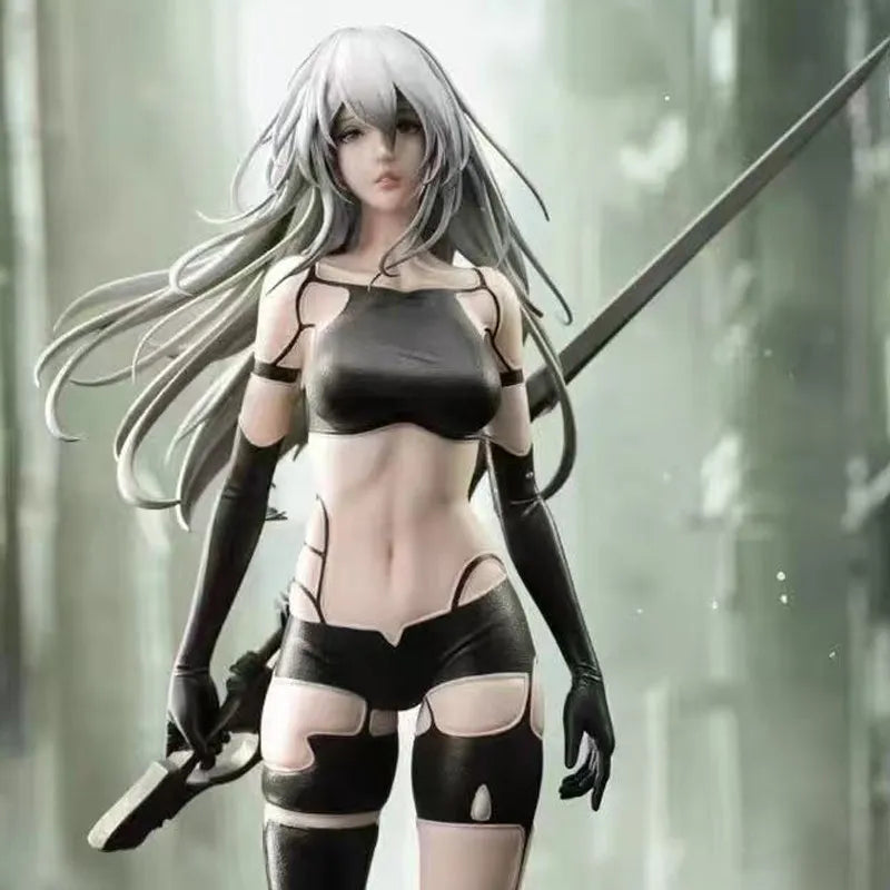 Nier Automata Anime Peripherals Otaku Collectibles A2 Battle Damaged Ver 2b Statues 50cm Garage Kits Replica Version Collectbles