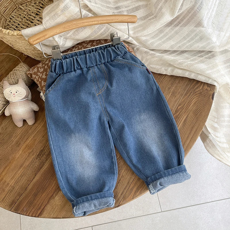 New Children Spring Autumn Fashion Boys Clothes Suit Long Sleeved Cotton Shirt Jeans 2Pc/Sets Toddler Kids Casual Baby Outfits