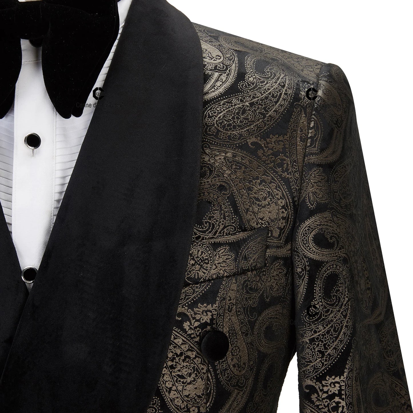 Tuxedo for Mens: Elegant Men's Suit for Wedding Tuxedo Double Breasted Black