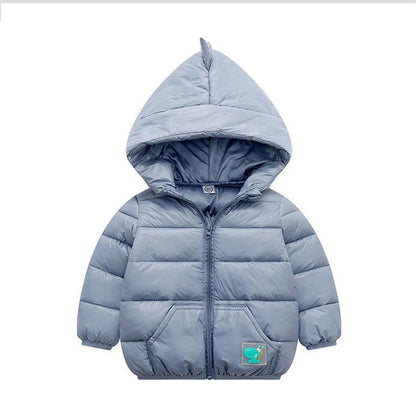2 3 4 5 6 Years Autumn Winter Baby Boys Jacket Fashion Dinosaur Outerwear Hooded Zipper Christmas Party Girls Coat Kids Clothes
