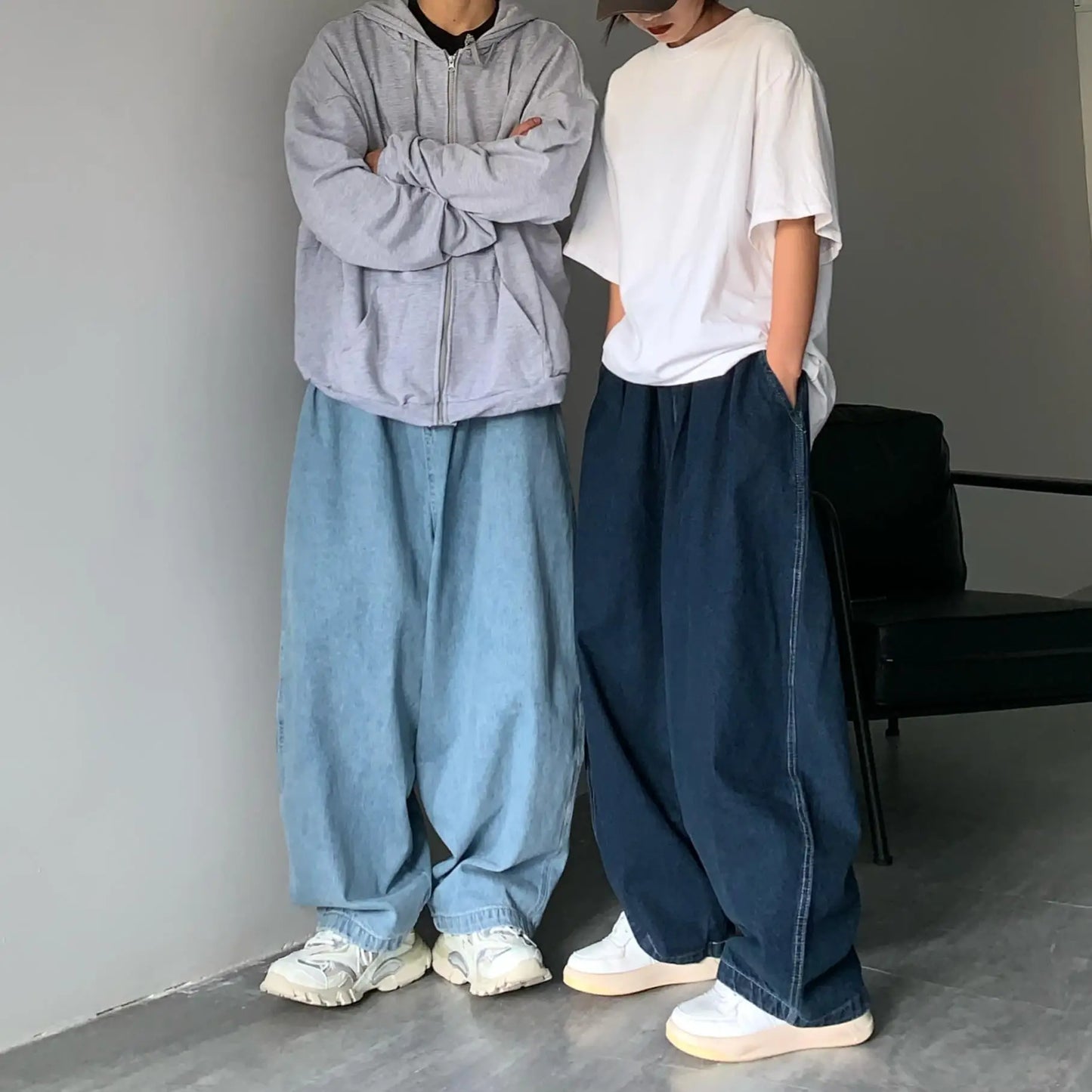 5XL Wide Leg Cargo Pants Streetwear Baggy Jeans Spring Summer Men Trousers