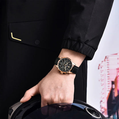 PAGANI DESIGN 2024 New Fashionable Luxury Casual Men's Quartz Watch VK63 100M Waterproof Sapphire Glass Stainless Steel Watch