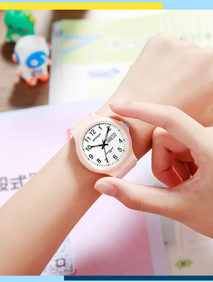 SANDA 9072 Quartz Watch Calendar Light  Weight Minimalism Ladies Women Wristwatches Simple Black Waterproof Watch Clock Reloj