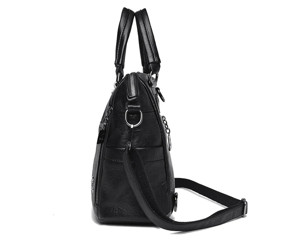 Hot Sale High Quality Leather Backpack Women Shoulder Bags Multifunction Travel Backpack School Bags for Girls Bagpack Mochila